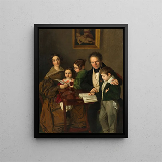 Franz Anton Stecher - Der Komponist Johann Baptist Gnsbacher 17781844 und seine Familie.webp