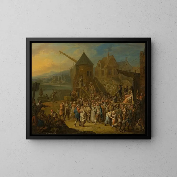 Foire annuelle - Franz Christoph Janneck — inramlat konstverk på väggen