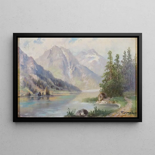 Franz Demel - Gebirgssee.webp