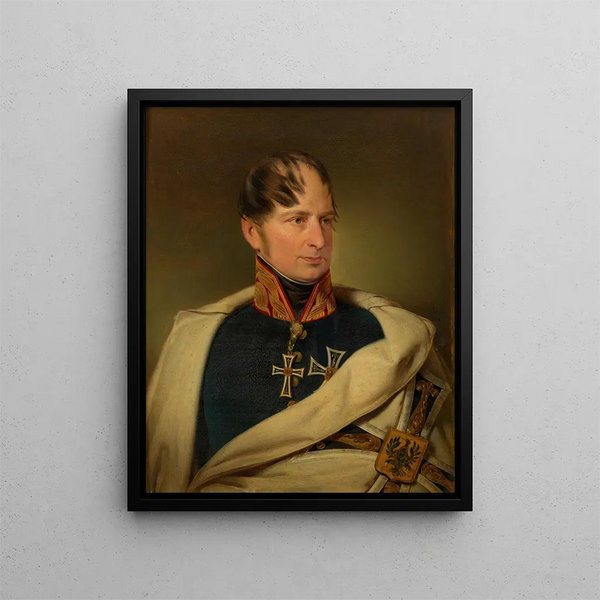 L'archiduc Maximilien, stor mästare av den tyska orden - Franz Eybl — inramlat konstverk på väggen