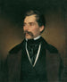 Porträtt av en gentleman med grått hår och mustasch - Franz Eybl — vy av konstverket