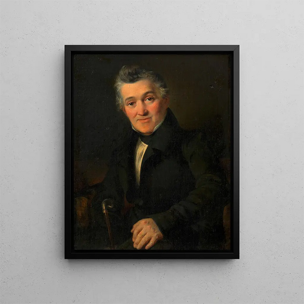 Monsieur inconnu - Franz Eybl — inramlat konstverk på väggen