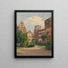 Vue du château de Heidelberg - Franz Heinrich — inramlat konstverk på väggen