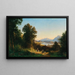 Vue de Salzbourg depuis Bergheim près de Plain - Franz Hinterholzer — inramlat konstverk på väggen