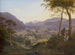 landskapsbild av berg nära Salzburg med ett ungt par - Franz Ludwig Catel — vy av konstverket