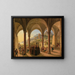 Vue d'Amalfi depuis le porche de la cathédrale - Franz Ludwig Catel — inramlat konstverk på väggen