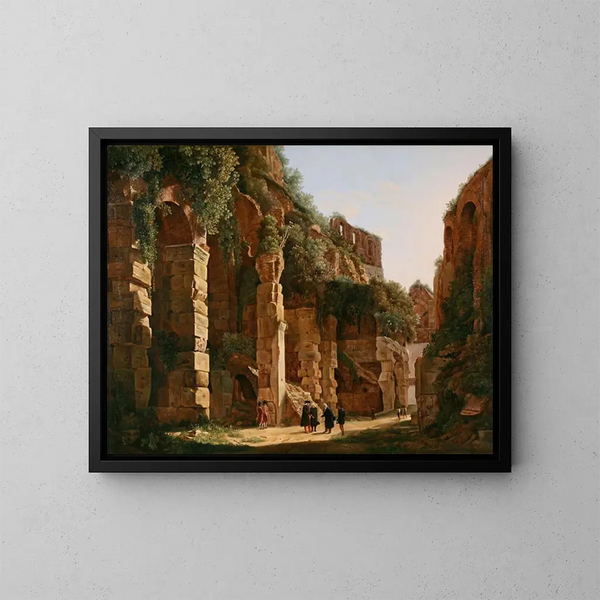 Inuti Colosseum - Franz Ludwig Catel — inramlat konstverk på väggen