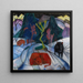En Bison i Vinter Den Röda Bison - Franz Marc — inramlat konstverk på väggen