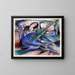 den drömmande hästen - Franz Marc — inramlat konstverk på väggen