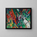 Under regnet - Franz Marc — inramlat konstverk på väggen
