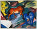 den röda och blå hästen - Franz Marc — vy av konstverket