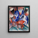 Saint Julien l'Hospitalier - Franz Marc — inramlat konstverk på väggen