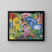 Le Rêve - Franz Marc — inramlat konstverk på väggen