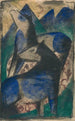Två blå hästar - Franz Marc — vy av konstverket