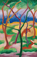 Belettes en jeu - Franz Marc — vy av konstverket