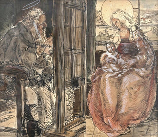 Franz Naager - Der hl Lukas malt die Madonna mit Kind.webp