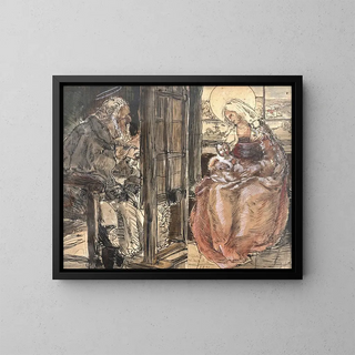 Franz Naager - Der hl Lukas malt die Madonna mit Kind.webp