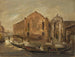 Promenad i gondol i Venedig vid Campo de l'Abazia - Franz Naager — vy av konstverket