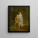 porträttet av Jean Frédéric Dostervald 1773-1850 och hans maka Rose-Marie Alexandrine Divernois - Franz Niklaus König — inramlat konstverk på väggen