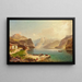 Vue du lac Achensee depuis la Scholastika vers Pertisau - Franz Richard Unterberger — inramlat konstverk på väggen