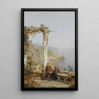 Franz Richard Unterberger - Amalfi Above The Bay Of Naples.webp