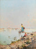 Vue de Venise au bord de la lagunen - Franz Richard Unterberger — vy av konstverket
