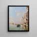Canal de la Giudecca i Venedig - Franz Richard Unterberger — inramlat konstverk på väggen
