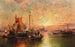 i den venetianska lagunen - Franz Richard Unterberger — vy av konstverket