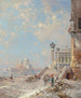 Pont de paille Riva Schiavoni Venise - Franz Richard Unterberger — vy av konstverket