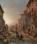 Procession i Neapel - Franz Richard Unterberger — vy av konstverket