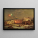 Fête de Santa Lucia à Amalfi - Franz Richard Unterberger — inramlat konstverk på väggen