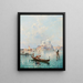 Santa Maria Della Salute på Grand Canal - Franz Richard Unterberger — inramlat konstverk på väggen
