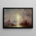 Venise vy över San Giorgio Maggiore - Franz Richard Unterberger — inramlat konstverk på väggen