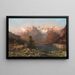Vue des Dolomites Lago di Landro - Franz Richard Unterberger — inramlat konstverk på väggen