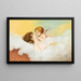 Venus och Cupidon i Art Nouveau-stil - Franz Rösler — inramlat konstverk på väggen
