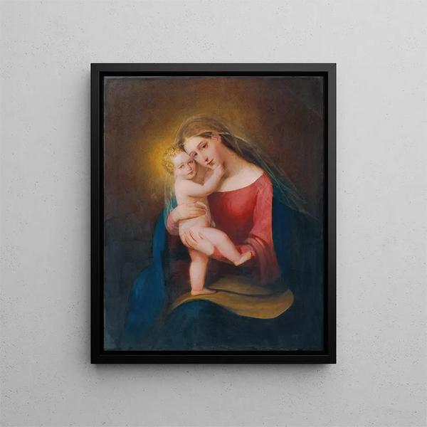 Madonna ma joue - Franz Schrotzberg — inramlat konstverk på väggen