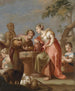 Rébecca och Éliézer - Franz Sebald Unterberger — vy av konstverket
