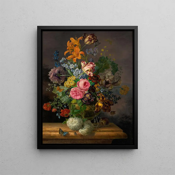 Blumenstück - Franz Xaver Gruber — inramlat konstverk på väggen