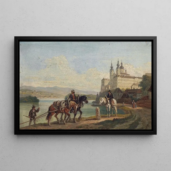 Franz Xaver Reinhold - Blick auf Melk.webp
