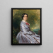 Portrait of Augusta Wichrow - Franz Xaver Winterhalter — inramlat konstverk på väggen