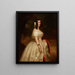 Portrait d'une dame - Franz Xaver Winterhalter — inramlat konstverk på väggen