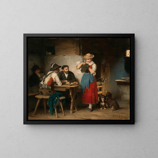 Franz von Defregger - Decorating a Hat Im Hoangart.webp