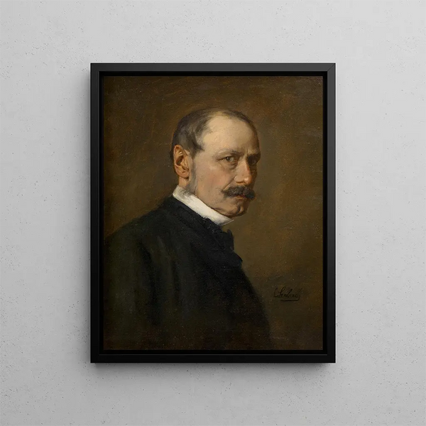 August Pettenkofen målare - Franz von Lenbach — inramlat konstverk på väggen