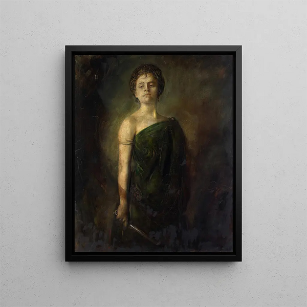 Mademoiselle Bartenstein - Franz von Lenbach — inramlat konstverk på väggen