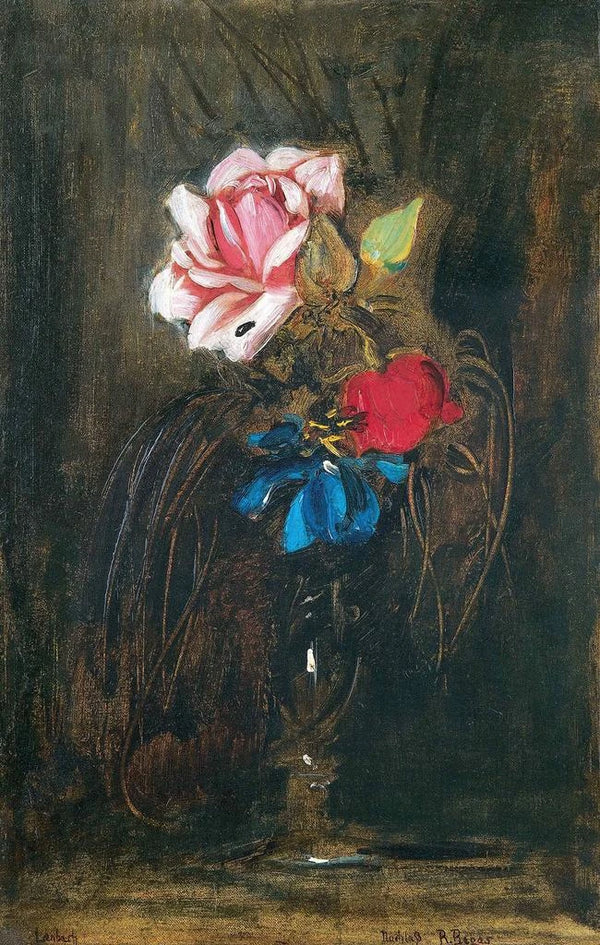 Franz von Lenbach - Vase mit Blumen.webp