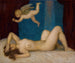 Danaé och guldregnet - Franz von Stuck — vy av konstverket