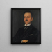 Portrait de Heinrich Butzer - Franz von Stuck — inramlat konstverk på väggen