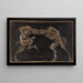 Faunes combattants - Franz von Stuck — inramlat konstverk på väggen