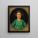 porträtt av en flicka av AnnaLore Butzer - Franz von Stuck — inramlat konstverk på väggen
