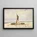 La statue de la Liberté - Frédéric Auguste Bartholdi — inramlat konstverk på väggen